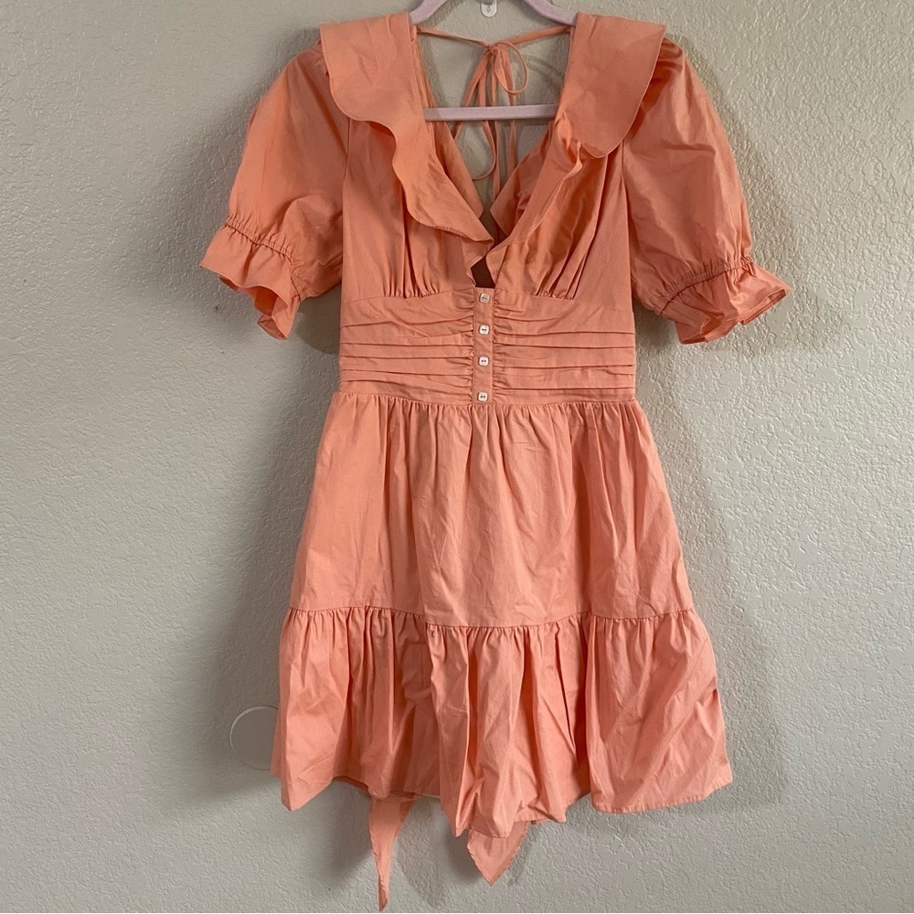 WAYF peach dress